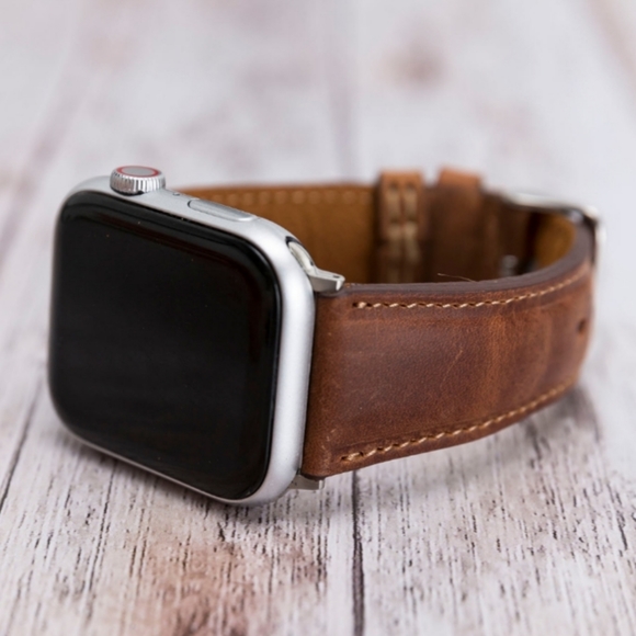 SOLD•OUT! Apple Watch Premium Leather Men's Band - Picture 2 of 10